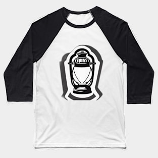 Lantern White Shadow Silhouette Anime Style Collection No. 411 Baseball T-Shirt